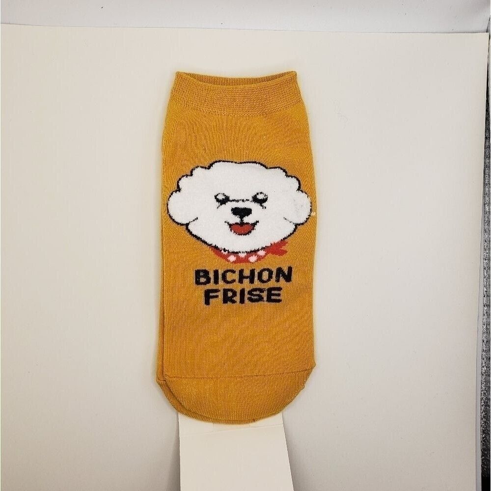 Bichon Frise dog ankle socks